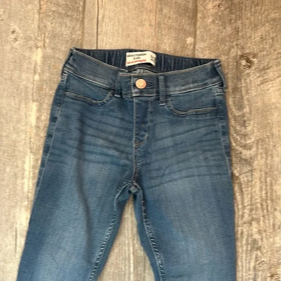 Abercrombie girls pull on jean legging Size 11 12 - Picture 2 of 5